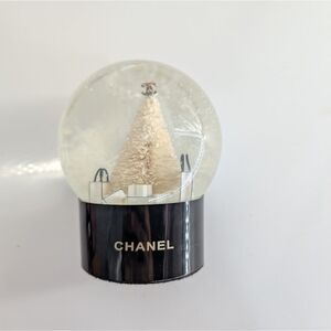 CHANEL Snow Globe with Cream and Black Accents